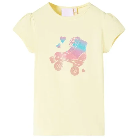Camiseta infantil amarillo suave 92 de , Camisetas para niños - Ref: Foro24-10579, Precio: 8,24 €, Descuento: %