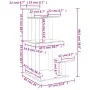 Postes rascadores para gatos con plataformas gris oscuro 98,5cm de , Mobiliario para gatos - Ref: Foro24-172108, Precio: 45,8...