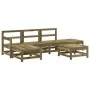 Juego de muebles de jardín 6 pzas madera de pino impregnada de , Conjuntos de jardín - Ref: Foro24-3186542, Precio: 301,76 €,...