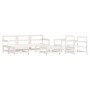 Gartenmöbel-Set 7-teilig aus massivem weißem Kiefernholz von , Gartensets - Ref: Foro24-3186250, Preis: 504,30 €, Rabatt: %