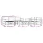 Gartenmöbel-Set 7-teilig aus massivem weißem Kiefernholz von , Gartensets - Ref: Foro24-3186250, Preis: 497,30 €, Rabatt: %