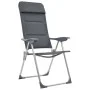 Aluminium-Campingstühle 2 Einheiten grau 58x69x111 cm von vidaXL, Campingmöbel - Ref: Foro24-44312, Preis: 156,53 €, Rabatt: %