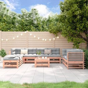 Juego de muebles de jardín 9 pzas madera maciza abeto Douglas de , Conjuntos de jardín - Ref: Foro24-3186303, Precio: 534,32 ...