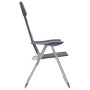 Aluminium-Campingstühle 2 Einheiten grau 58x69x111 cm von vidaXL, Campingmöbel - Ref: Foro24-44312, Preis: 159,51 €, Rabatt: %