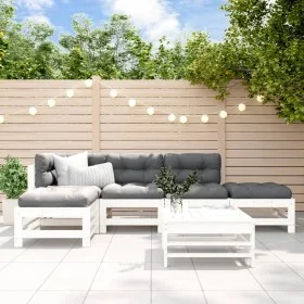 Garden furniture set 6 pieces solid white pine wood by , Garden sets - Ref: Foro24-3186334, Price: 367,80 €, Discount: %