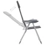 Aluminium-Campingstühle 2 Einheiten grau 58x69x111 cm von vidaXL, Campingmöbel - Ref: Foro24-44312, Preis: 156,53 €, Rabatt: %