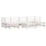 Garden furniture set 7 pieces solid white pine wood by , Garden sets - Ref: Foro24-3186397, Price: 438,47 €, Discount: %