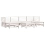 Gartenmöbel-Set 7-teilig aus massivem weißem Kiefernholz von , Gartensets - Ref: Foro24-3186397, Preis: 444,37 €, Rabatt: %