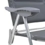 Aluminium-Campingstühle 2 Einheiten grau 58x69x111 cm von vidaXL, Campingmöbel - Ref: Foro24-44312, Preis: 156,53 €, Rabatt: %