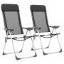 Camping-Klappstühle aus Aluminium, 2 Einheiten, schwarz von vidaXL, Campingmöbel - Ref: Foro24-44305, Preis: 135,19 €, Rabatt: %