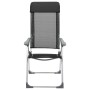 Camping-Klappstühle aus Aluminium, 2 Einheiten, schwarz von vidaXL, Campingmöbel - Ref: Foro24-44305, Preis: 135,19 €, Rabatt: %