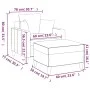 Roter Samtsessel mit Hocker 60 cm von , Sofas - Ref: Foro24-3201101, Preis: 156,04 €, Rabatt: %