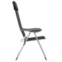 Camping-Klappstühle aus Aluminium, 2 Einheiten, schwarz von vidaXL, Campingmöbel - Ref: Foro24-44305, Preis: 135,19 €, Rabatt: %
