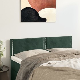 Kopfteile 2 Einheiten dunkelgrüner Samt 72x5x78/88 cm von , Kopf- und Fußteile - Ref: Foro24-345941, Preis: 44,83 €, Rabatt: %