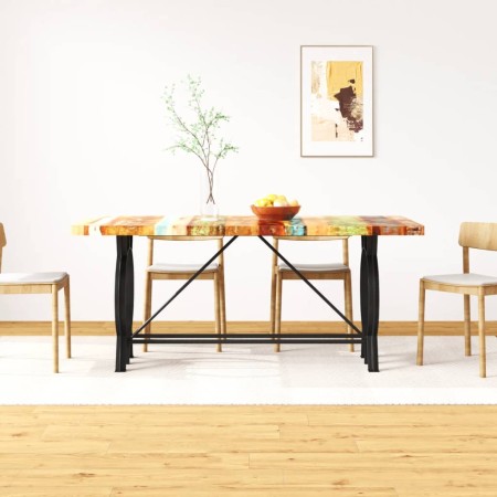 Mesa de comedor de madera maciza reciclada 180 cm en Mesas de cocina y de comedor | Comprar online en Foro24