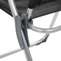 Sillas de camping plegables de aluminio 2 unidades negro de vidaXL, Mobiliario de camping - Ref: Foro24-44305, Precio: 135,08...