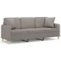 3-seater sofa with taupe gray fabric cushions 180 cm by , Sofas - Ref: Foro24-3200924, Price: 274,60 €, Discount: %