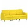 3-Sitzer-Sofa mit hellgelbem Stoffhocker 180 cm von , Sofas - Ref: Foro24-3201197, Preis: 308,07 €, Rabatt: %