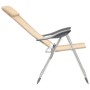 Klappbare Campingstühle 2 Einheiten aus cremefarbenem Aluminium von vidaXL, Campingmöbel - Ref: Foro24-44306, Preis: 128,84 €...
