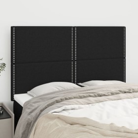 Kopfteile 4 Einheiten aus schwarzem Stoff 72x5x78/88 cm von , Kopf- und Fußteile - Ref: Foro24-3116192, Preis: 84,10 €, Rabat...