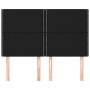 Cabeceros 4 unidades tela negro 72x5x78/88 cm de , Cabeceros y pies de cama - Ref: Foro24-3116192, Precio: 84,02 €, Descuento: %