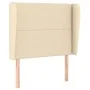 Headboard with cream fabric ears 83x23x118/128 cm by , Headboards and footboards - Ref: Foro24-3117795, Price: 71,20 €, Disco...