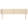 Cream fabric headboard 163x16x78/88 cm by , Headboards and footboards - Ref: Foro24-3118639, Price: 62,86 €, Discount: %