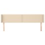 Kopfteil aus cremefarbenem Stoff, 163 x 16 x 78/88 cm von , Kopf- und Fußteile - Ref: Foro24-3118639, Preis: 68,43 €, Rabatt: %