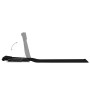 Folding beach mat 2 units steel and black fabric by vidaXL, Loungers - Ref: Foro24-44328, Price: 44,07 €, Discount: %