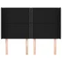 Headboard with black fabric ears 147x16x118/128 cm by , Headboards and footboards - Ref: Foro24-3119440, Price: 100,62 €, Dis...