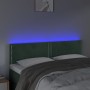 Dunkelgraues Samtkopfteil mit LED 144x5x78/88 cm von , Kopf- und Fußteile - Ref: Foro24-3121523, Preis: 50,29 €, Rabatt: %
