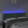 Dunkelgraues Samtkopfteil mit LED 144x5x78/88 cm von , Kopf- und Fußteile - Ref: Foro24-3121523, Preis: 55,71 €, Rabatt: %