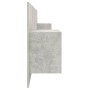 Cabecero de cama y mesitas madera contrachapada gris hormigón