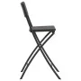 Klappbarer Gartenhocker 2 Stk. HDPE brauner Stahl-Rattan-Look von vidaXL, Gartenstühle - Ref: Foro24-44558, Preis: 160,60 €, ...