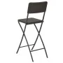 Klappbarer Gartenhocker 2 Stk. HDPE brauner Stahl-Rattan-Look von vidaXL, Gartenstühle - Ref: Foro24-44558, Preis: 160,60 €, ...