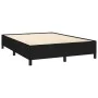 Box spring bed with black fabric mattress 140x190 cm by , Beds and slatted bases - Ref: Foro24-3127879, Price: 475,78 €, Disc...