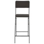 Folding garden stool 2 pcs HDPE brown steel rattan look by vidaXL, Garden chairs - Ref: Foro24-44558, Price: 162,52 €, Discou...