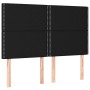 Boxspringbettmatratze und LED-Leuchten aus schwarzem Stoff 140x200 cm von , Betten und Lattenroste - Ref: Foro24-3135359, Pre...