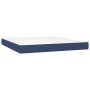 Box spring bed with blue fabric mattress 160x200 cm by , Beds and slatted bases - Ref: Foro24-3137091, Price: 570,79 €, Disco...