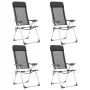 Klappbare Campingstühle aus Aluminium 4 Stück schwarz von vidaXL, Campingmöbel - Ref: Foro24-44308, Preis: 234,57 €, Rabatt: %