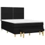 Box spring bed with black fabric mattress 140x200 cm by , Beds and slatted bases - Ref: Foro24-3137079, Price: 507,57 €, Disc...