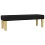 Box spring bed with black fabric mattress 140x200 cm by , Beds and slatted bases - Ref: Foro24-3137079, Price: 507,57 €, Disc...