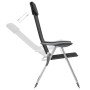 Sillas de camping plegables de aluminio 4 unidades negro de vidaXL, Mobiliario de camping - Ref: Foro24-44308, Precio: 225,92...