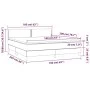 Box spring bed with blue fabric mattress 160x200 cm by , Beds and slatted bases - Ref: Foro24-3139991, Price: 458,54 €, Disco...