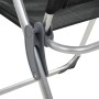 Sillas de camping plegables de aluminio 4 unidades negro de vidaXL, Mobiliario de camping - Ref: Foro24-44308, Precio: 225,92...