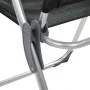 Sillas de camping plegables de aluminio 4 unidades negro de vidaXL, Mobiliario de camping - Ref: Foro24-44308, Precio: 234,57...