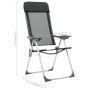 Klappbare Campingstühle aus Aluminium 4 Stück schwarz von vidaXL, Campingmöbel - Ref: Foro24-44308, Preis: 238,03 €, Rabatt: %
