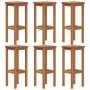 High garden table and stools 7 pcs solid acacia wood by , Garden sets - Ref: Foro24-3116022, Price: 467,33 €, Discount: %