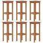 Hoher Gartentisch und Hocker, 7-tlg. aus massivem Akazienholz von , Gartensets - Ref: Foro24-3116022, Preis: 486,55 €, Rabatt: %