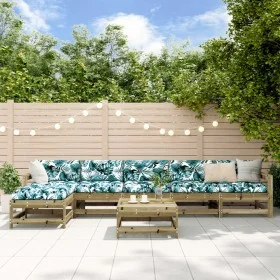 Garden furniture set 7 pieces impregnated pine wood by , Garden sets - Ref: Foro24-3186430, Price: 361,80 €, Discount: %